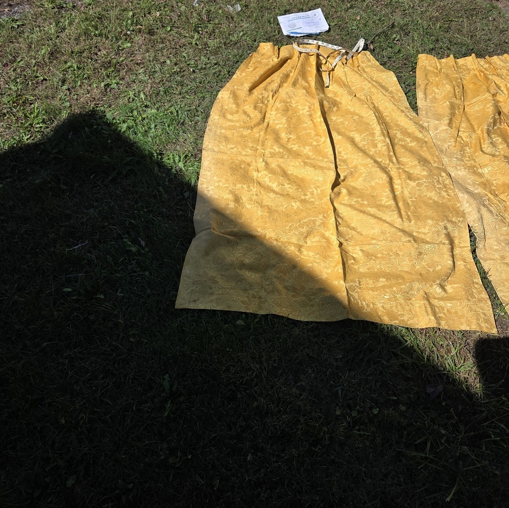 1960s One Panel Gold Drapes Mcm